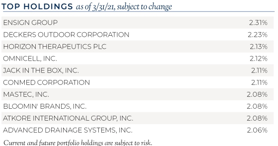 2021.05 Dana Blog 120 ESG Small Cap Top Holdings